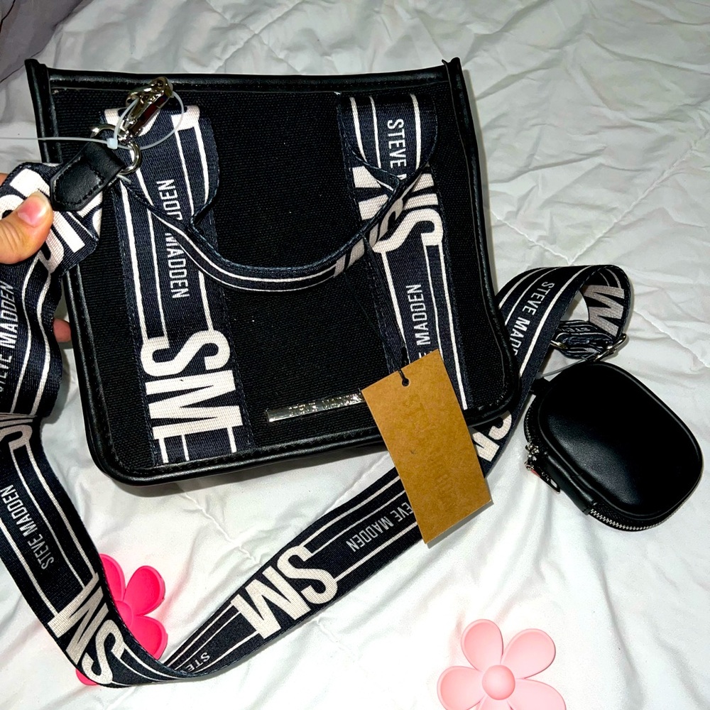 Steve Madden Black Tote Bag - Viral Tik Tok